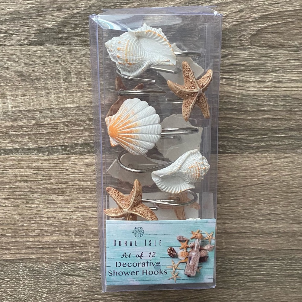 🆕 Coastal Bathroom Shower Hooks